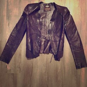 just cavalli leather jacket